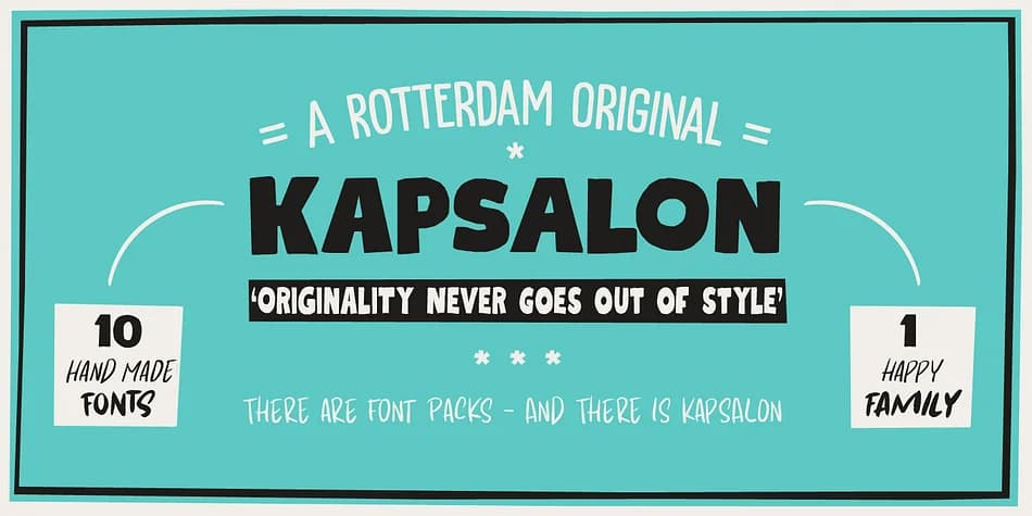 KAPSALON by Hanoded — Display Font — preview 1