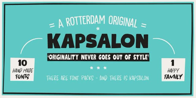 KAPSALON by Hanoded — Display Font