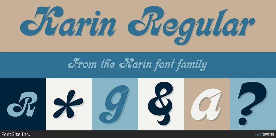 Karin by FontSite Inc. — Script Handwritten Font