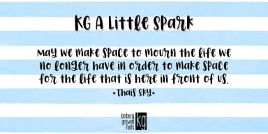 KG A Little Spark by Kimberly Geswein Fonts — Display Font — thumbnail 2