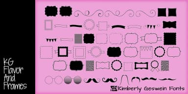 KG Flavor and Frames by Kimberly Geswein Fonts — Dingbats Font — thumbnail 1