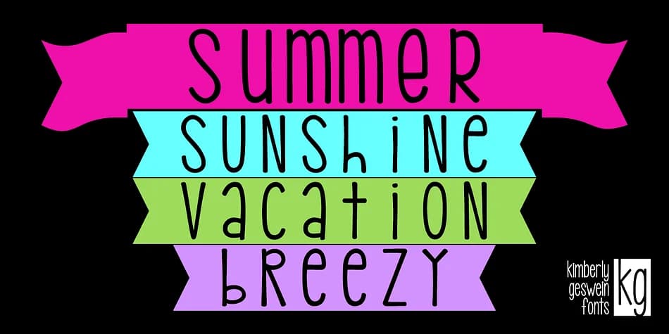 KG PDX Blocks by Kimberly Geswein Fonts — Dingbats Font