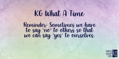 KG What A Time by Kimberly Geswein Fonts — Display Font — thumbnail 3