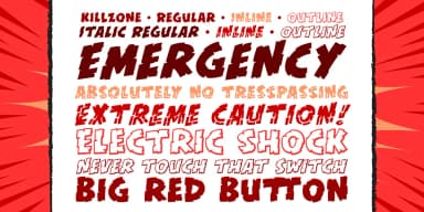 Kill Zone by Comicraft — Decorative Font — thumbnail 2