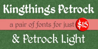 Kingthings Petrock Pro by CheapProFonts — Blackletter Font — thumbnail 2
