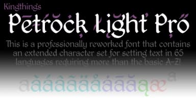 Kingthings Petrock Pro by CheapProFonts — Blackletter Font — thumbnail 3