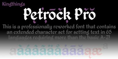 Kingthings Petrock Pro by CheapProFonts — Blackletter Font — thumbnail 4
