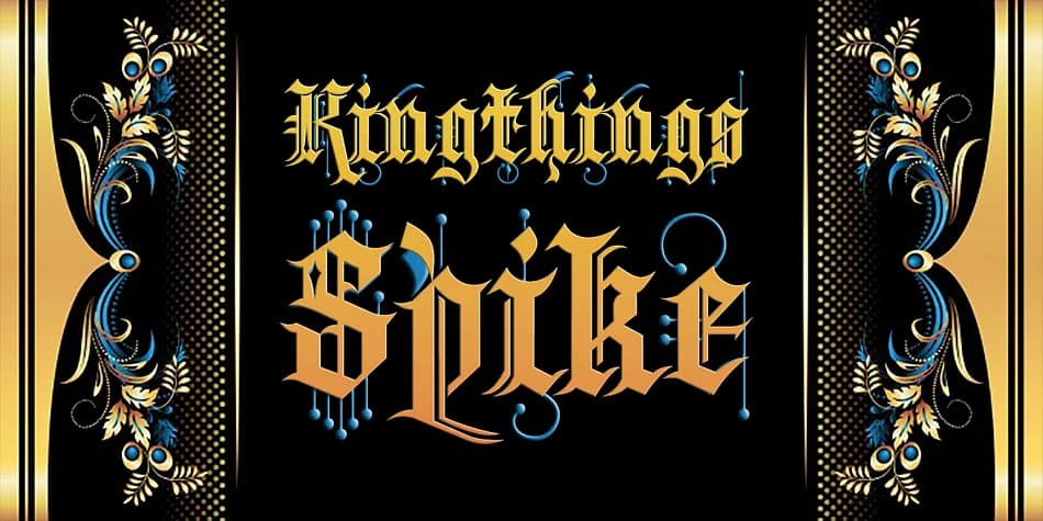 Kingthings Spike Pro by CheapProFonts — Blackletter Font