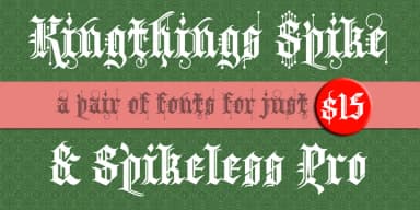 Kingthings Spike Pro by CheapProFonts — Blackletter Font — thumbnail 3