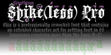 Kingthings Spike Pro by CheapProFonts — Blackletter Font — thumbnail 6