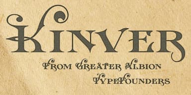 Kinver by Greater Albion Typefounders — Decorative Font — thumbnail 3