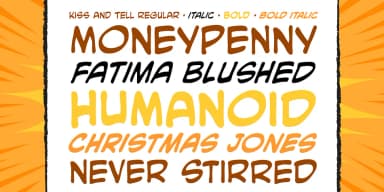 KISS AND TELL by Comicraft — Decorative Font — thumbnail 2