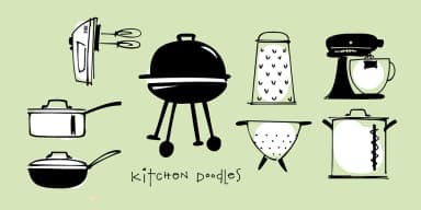 Kitchen Doodles by Outside the Line — Dingbats Font — thumbnail 2