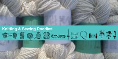Knitting and Sewing Doodles by Outside the Line — Dingbats Font — thumbnail 1