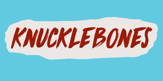 KNUCKLEBONES by Hanoded — Display Font