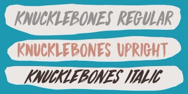 KNUCKLEBONES by Hanoded — Display Font — thumbnail 2