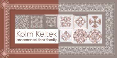 Kolm Keltek by 2D Typo — Dingbats Font — thumbnail 1