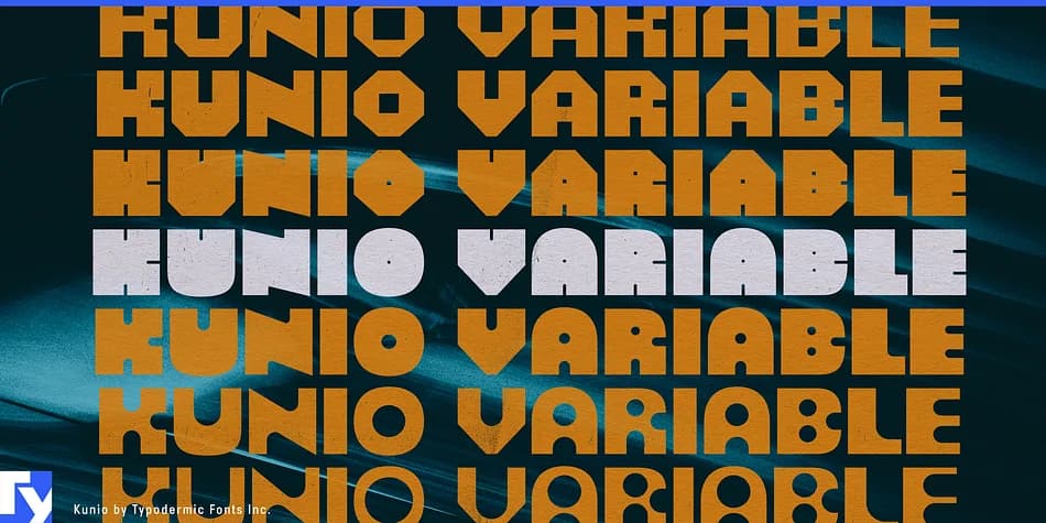 KUNIO VARIABLE by Typodermic Fonts Inc. — Decorative Font