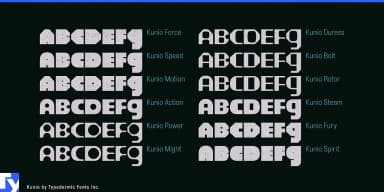 KUNIO VARIABLE by Typodermic Fonts Inc. — Decorative Font — thumbnail 4