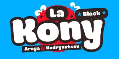 La KonyBlack by Rodrigo Typo — Decorative Font — thumbnail 2