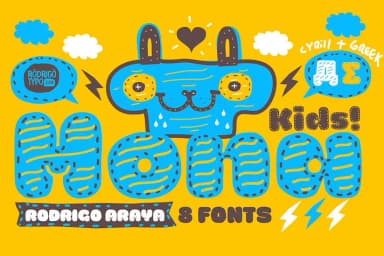 La Mona Kids by Rodrigo Typo — Display Font — thumbnail 2