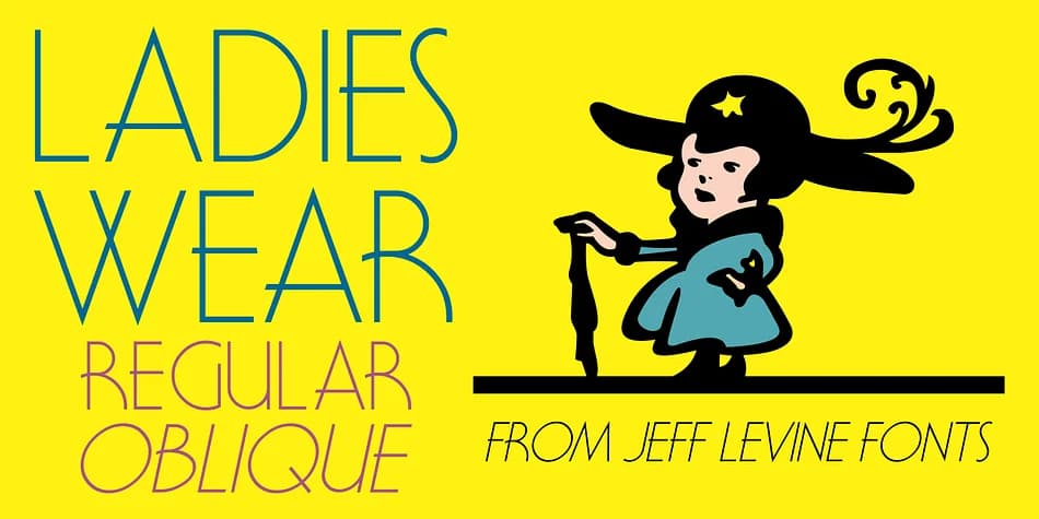 LADIES WEAR JNL by Jeff Levine Fonts — Decorative Font