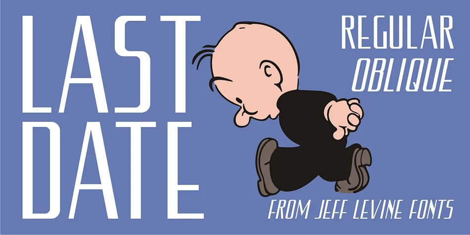 LAST DATE JNL by Jeff Levine Fonts — Decorative Font