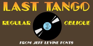 LAST TANGO JNL by Jeff Levine Fonts — Decorative Font — thumbnail 1
