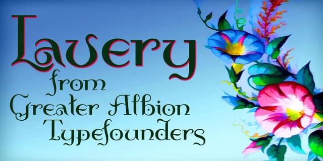 Lavery by Greater Albion Typefounders — Decorative Font