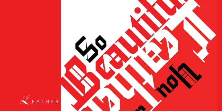 Leather by Canada Type — Blackletter Font