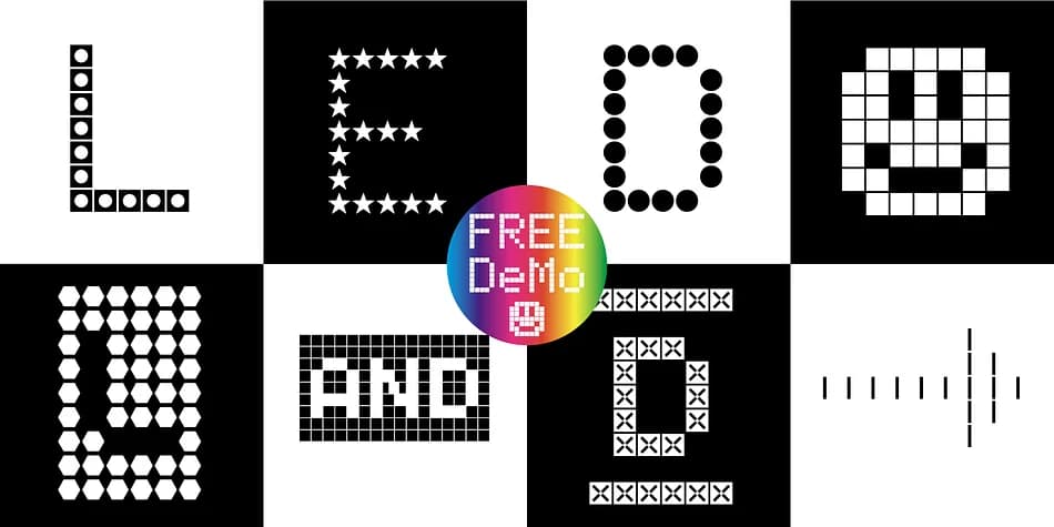 LED pixel by Typo Graphic Design — Dingbats Font