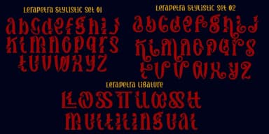 Lerapetra by TypeClassHeroes — Decorative Font — thumbnail 9