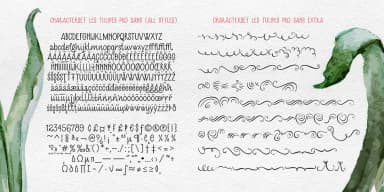 Les Tulipes Pro by Fontforecast — Dingbats Font — thumbnail 10
