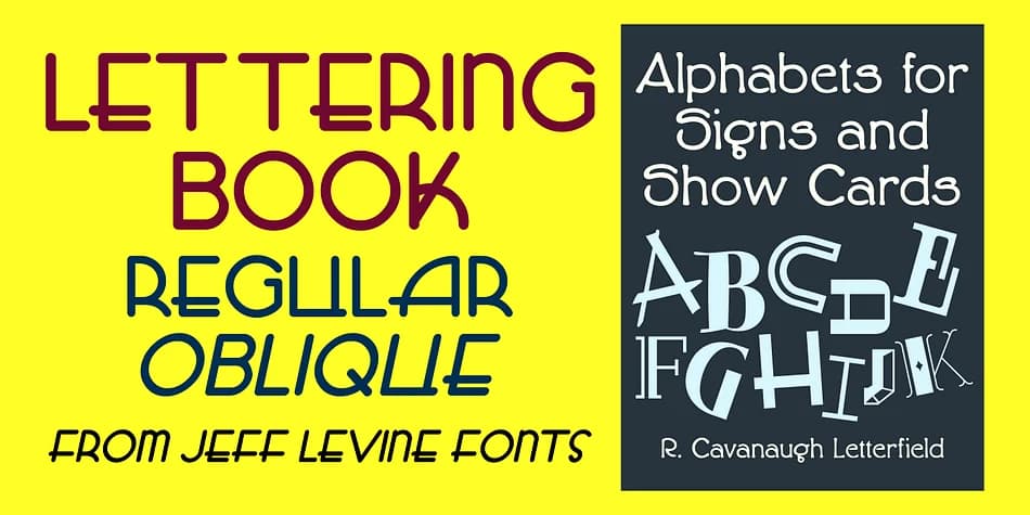LETTERING BOOK JNL by Jeff Levine Fonts — Decorative Font