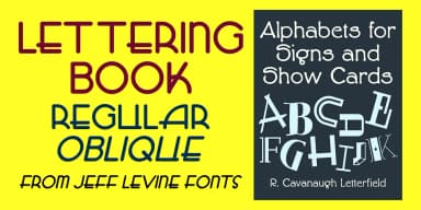 LETTERING BOOK JNL by Jeff Levine Fonts — Decorative Font — thumbnail 1