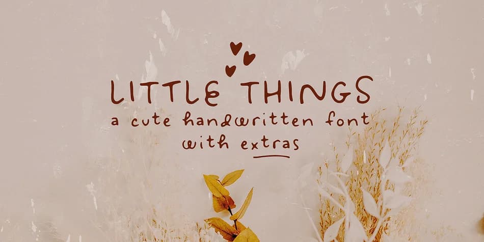 Little Things by Ana's Fonts — Dingbats Font