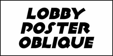 LOBBY POSTER JNL by Jeff Levine Fonts — Decorative Font — thumbnail 4