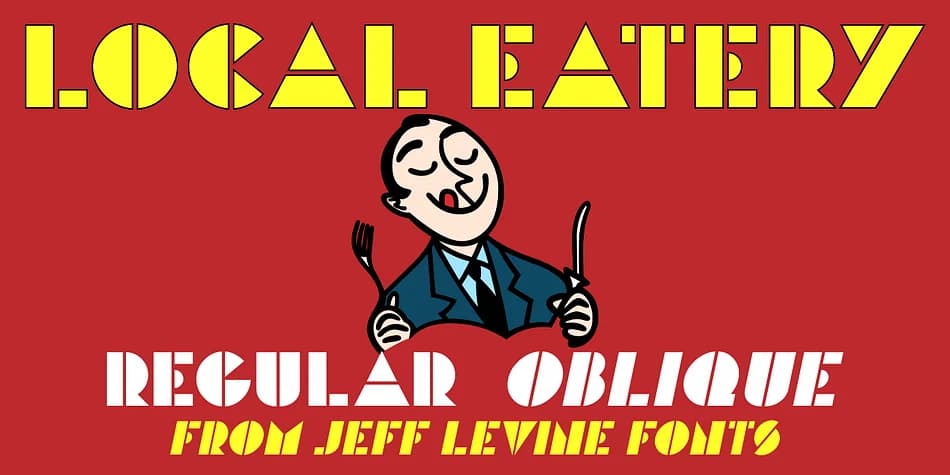 LOCAL EATERY JNL by Jeff Levine Fonts — Decorative Font