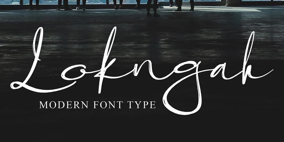 Lokngah by Ayska — Script Handwritten Font
