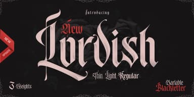 Lordish by Creative Media Lab — Blackletter Font — thumbnail 2