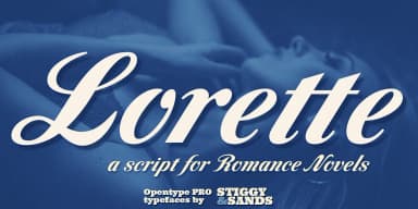 Lorette by Stiggy & Sands — Script Handwritten Font — thumbnail 1