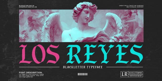 Los Reyes by roomspace — Blackletter Font