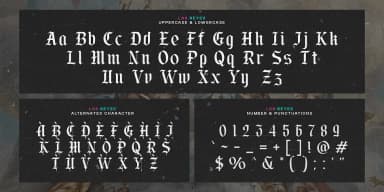 Los Reyes by roomspace — Blackletter Font — thumbnail 10