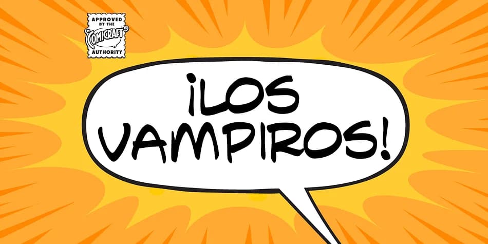 LOS VAMPIROS by Comicraft — Decorative Font