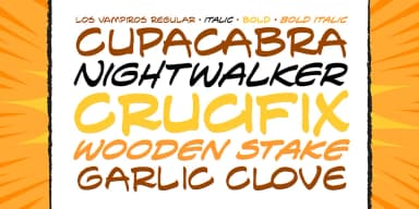 LOS VAMPIROS by Comicraft — Decorative Font — thumbnail 2