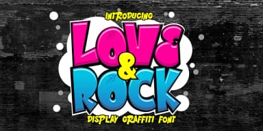 LOVE AND ROCK by Cikareotype Studio — Decorative Font — thumbnail 1