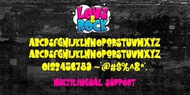 LOVE AND ROCK by Cikareotype Studio — Decorative Font — thumbnail 2