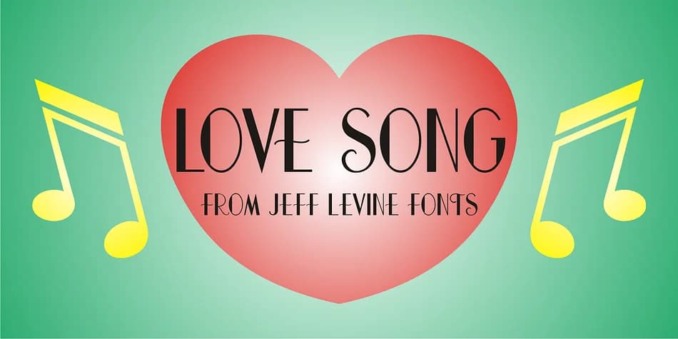 LOVE SONG JNL by Jeff Levine Fonts — Decorative Font