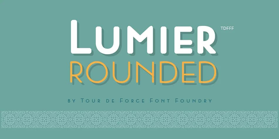 Lumier Rounded by Tour de Force Font Foundry — Decorative Font — preview 1