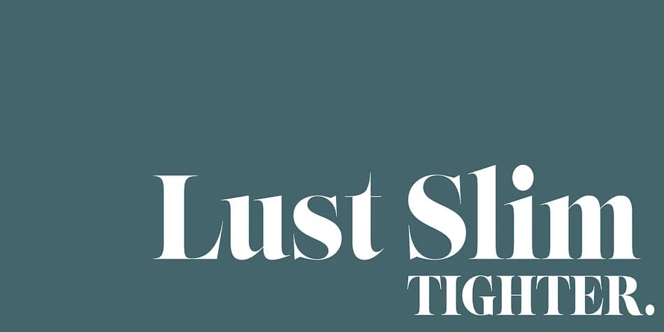 Lust Slim by Positype — Decorative Font